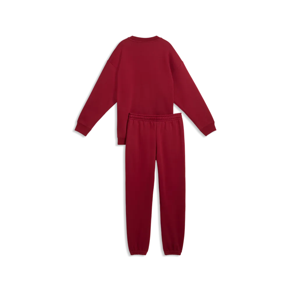 Tuta Loungewear oversize da ragazza - Granata