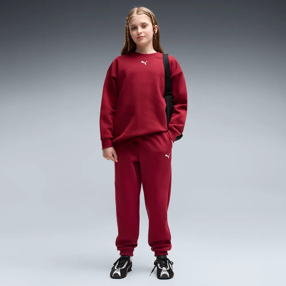 Tuta Loungewear oversize da ragazza - Granata