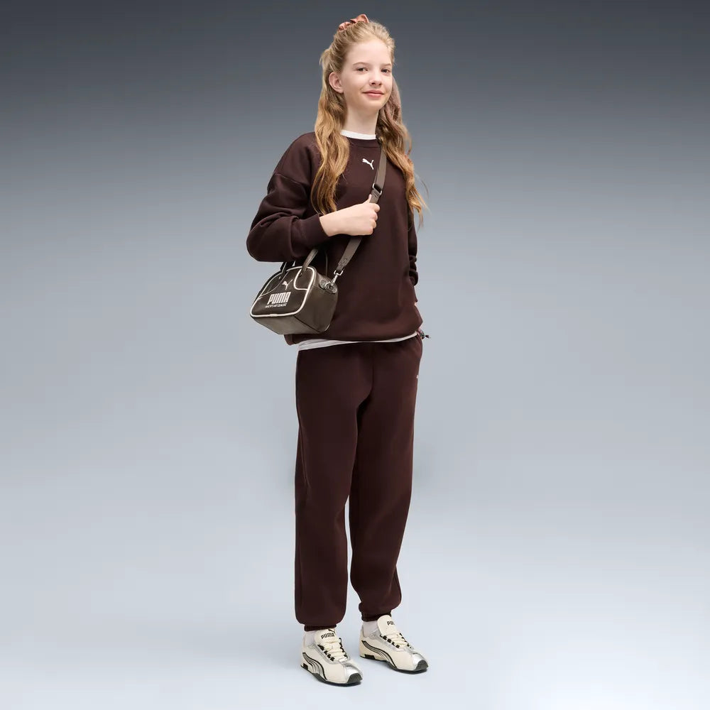Tuta Loungewear oversize da ragazza - Marrone Cioccolato