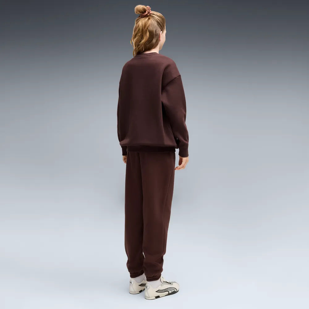 Tuta Loungewear oversize da ragazza - Marrone Cioccolato