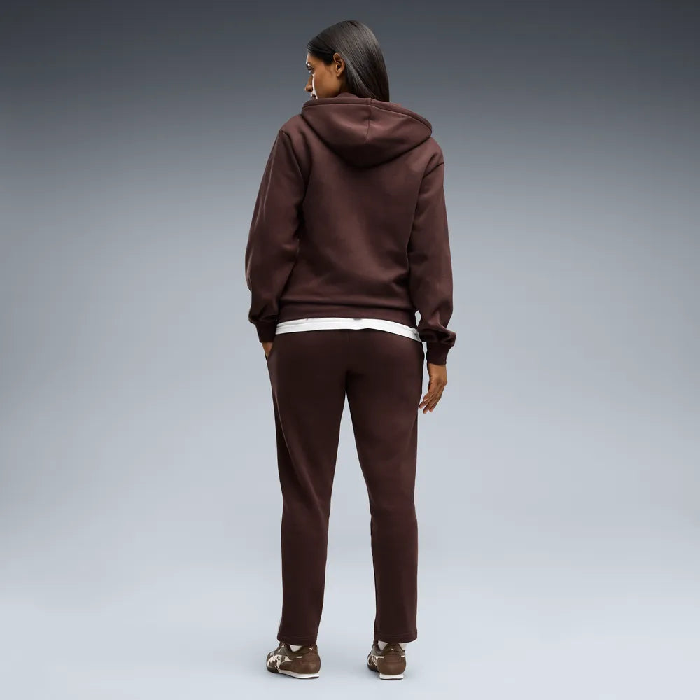 Tuta con cappuccio Metallic da donna - Marrone Cioccolato