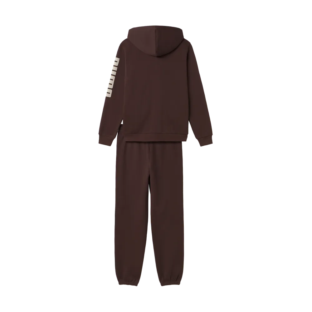 Tuta Essentials Graphic Suit Fleece - Marrone Cioccolato