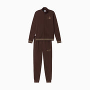 Tuta Essentials+RHINESTONE Full-Zip Suit Fleece - Marrone Cioccolato