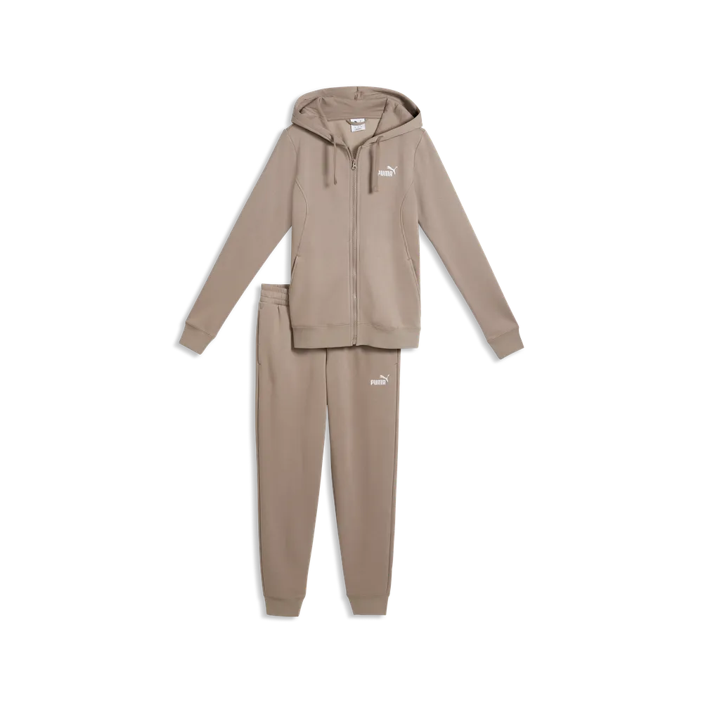 Tuta Hooded Sweat Suit Full-Zip Fleece - Grigio Topo