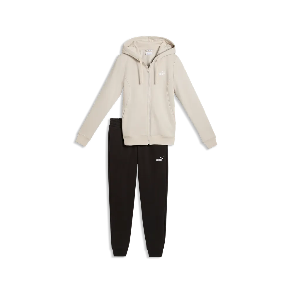 Tuta Hooded Sweat Suit Full-Zip Fleece - Grigio Nebbia