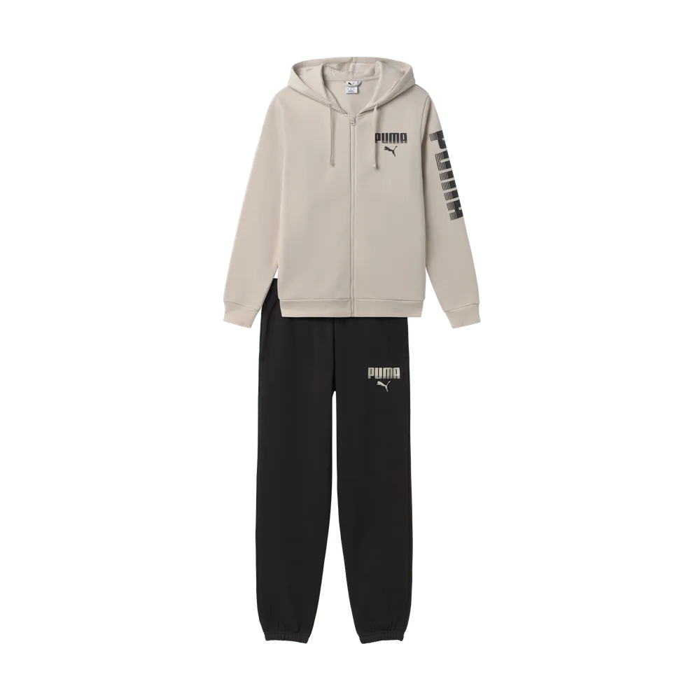 Tuta Essentials Graphic Suit Fleece - Grigio Nebbia