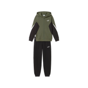 Tuta Essentials Block Full-Zip Sweat Suit Boys - Verde Muschio