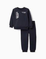 Zippy Tuta Garzata con Stampa Bambino - Blu Notte