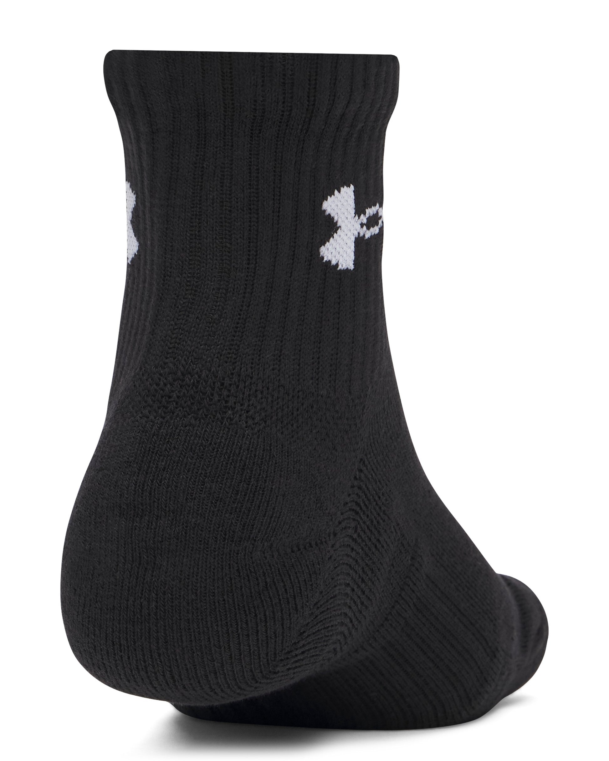 Under Armour Calze Sportive Performance Cotton Quarter (3-Pack) Nero
