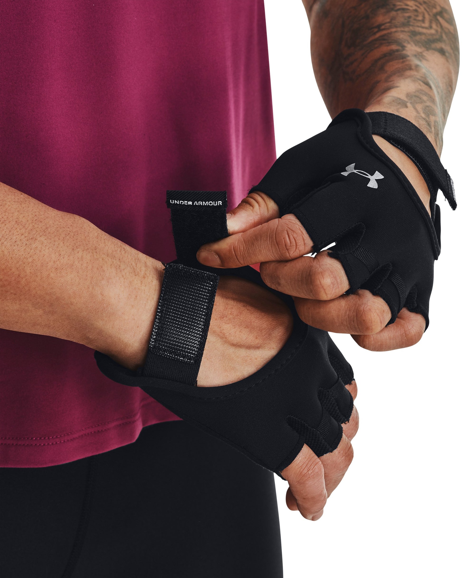 Under Armour Guanti da Palestra Training Gloves Argento