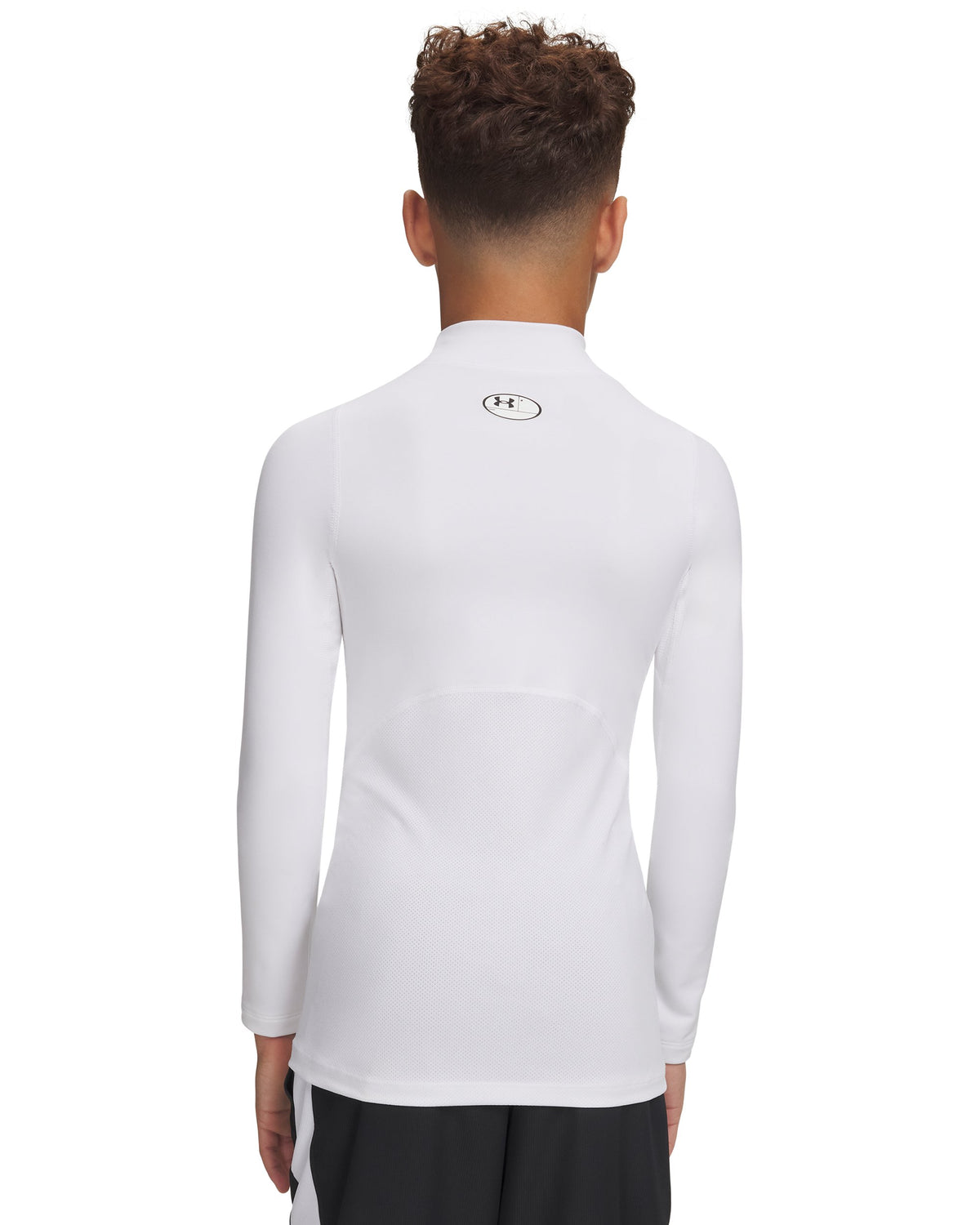 Maglia a Maniche Lunghe ColdGear Armour Mock - Bianco