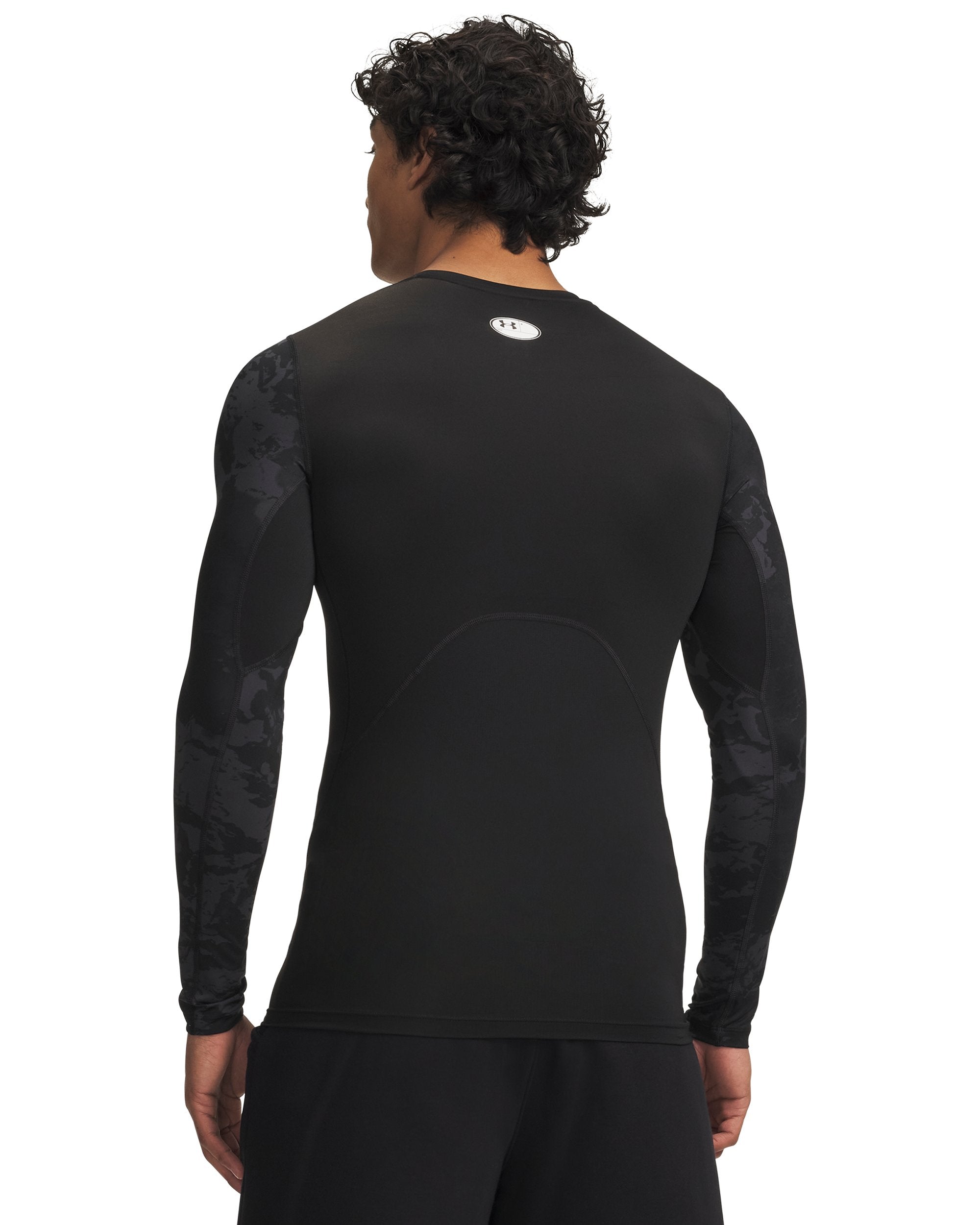 Maglia a Maniche Lunghe HeatGear Armour Compression - Nero