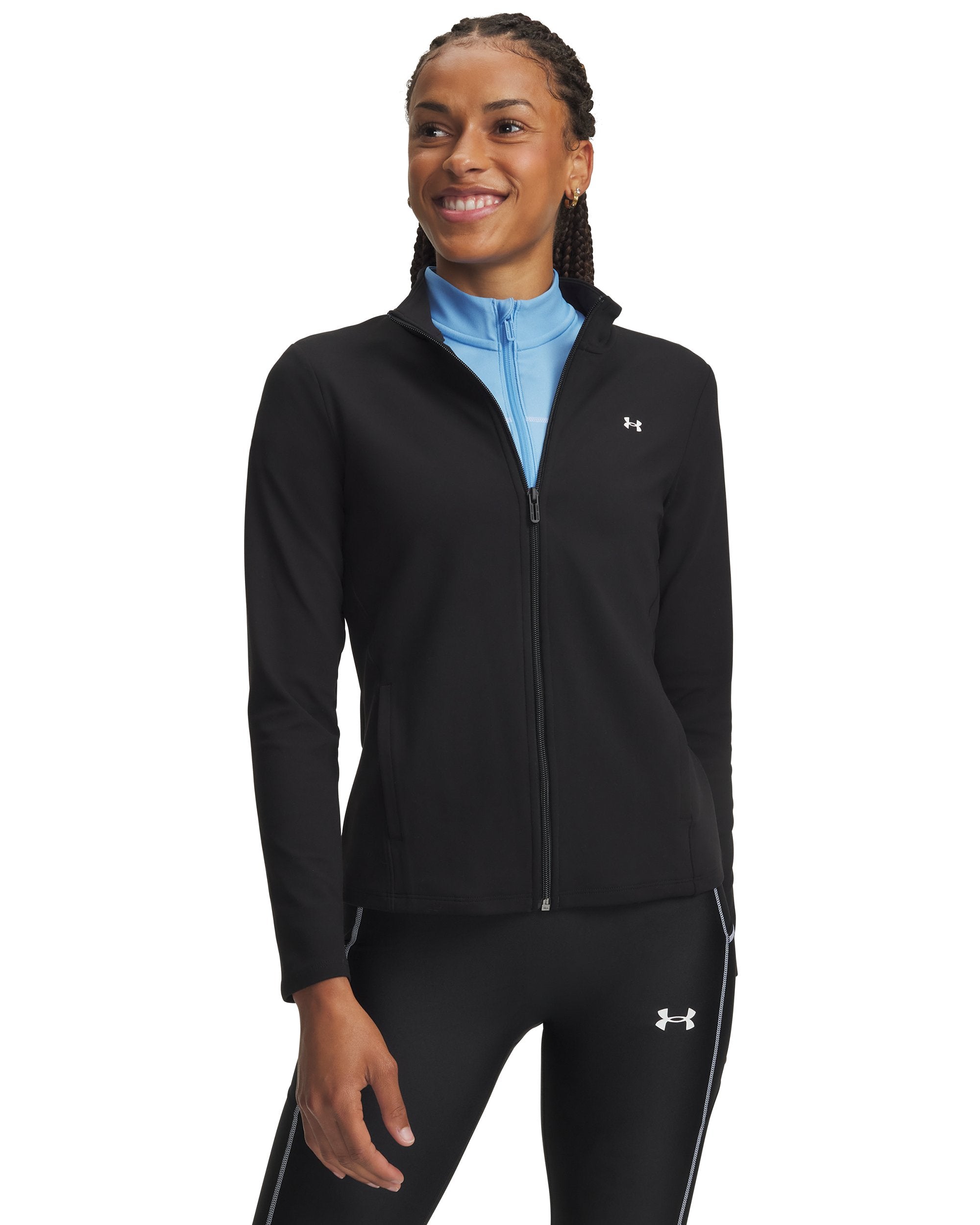 Maglia a Maniche Lunghe Motion Full Zip - Nero