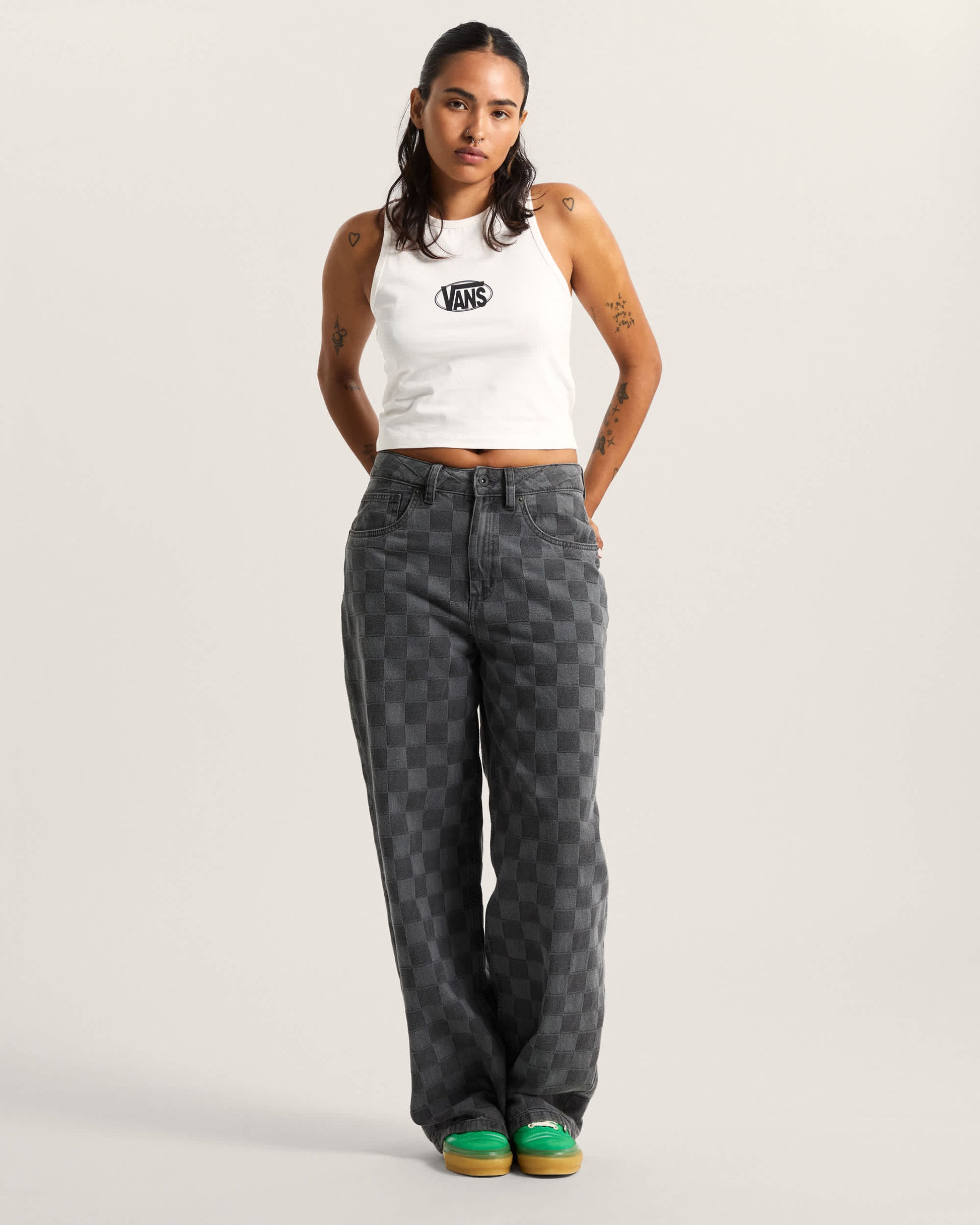 Vans Canotta Oval Logo Tank Bianco
