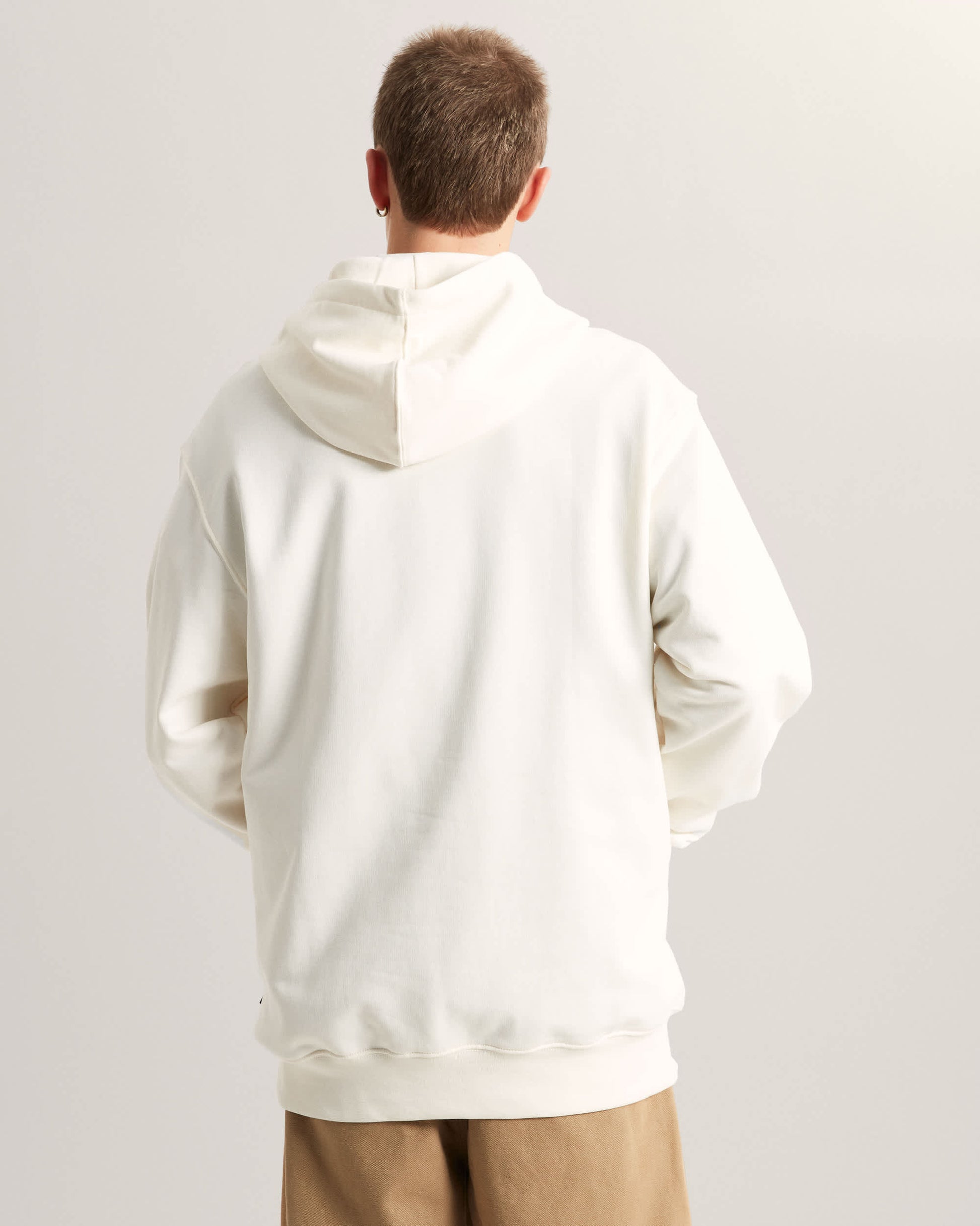 Vans Felpa Left Chest Logo Crew Bianco