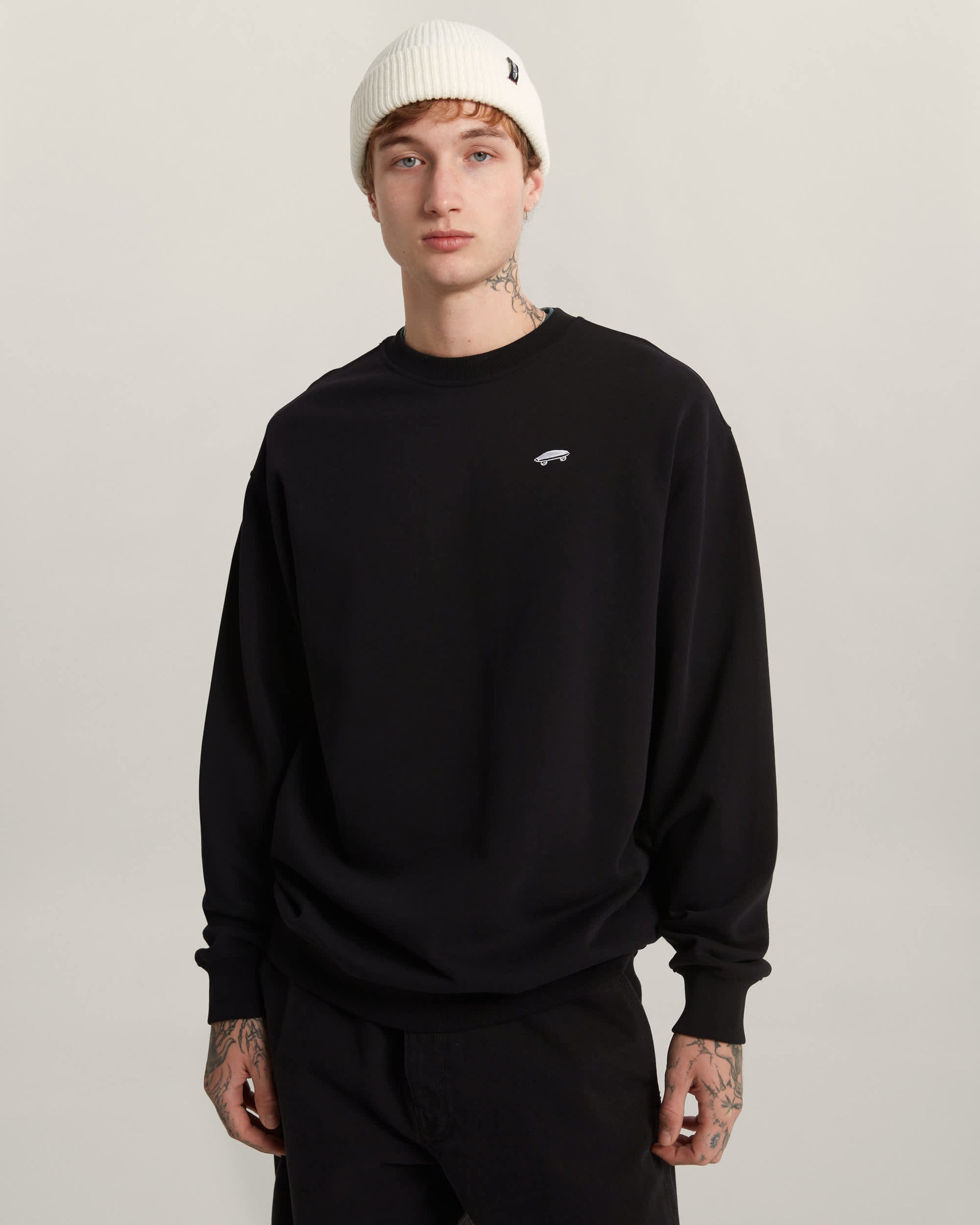 Vans Felpa Salton Loose FT Crew Nero