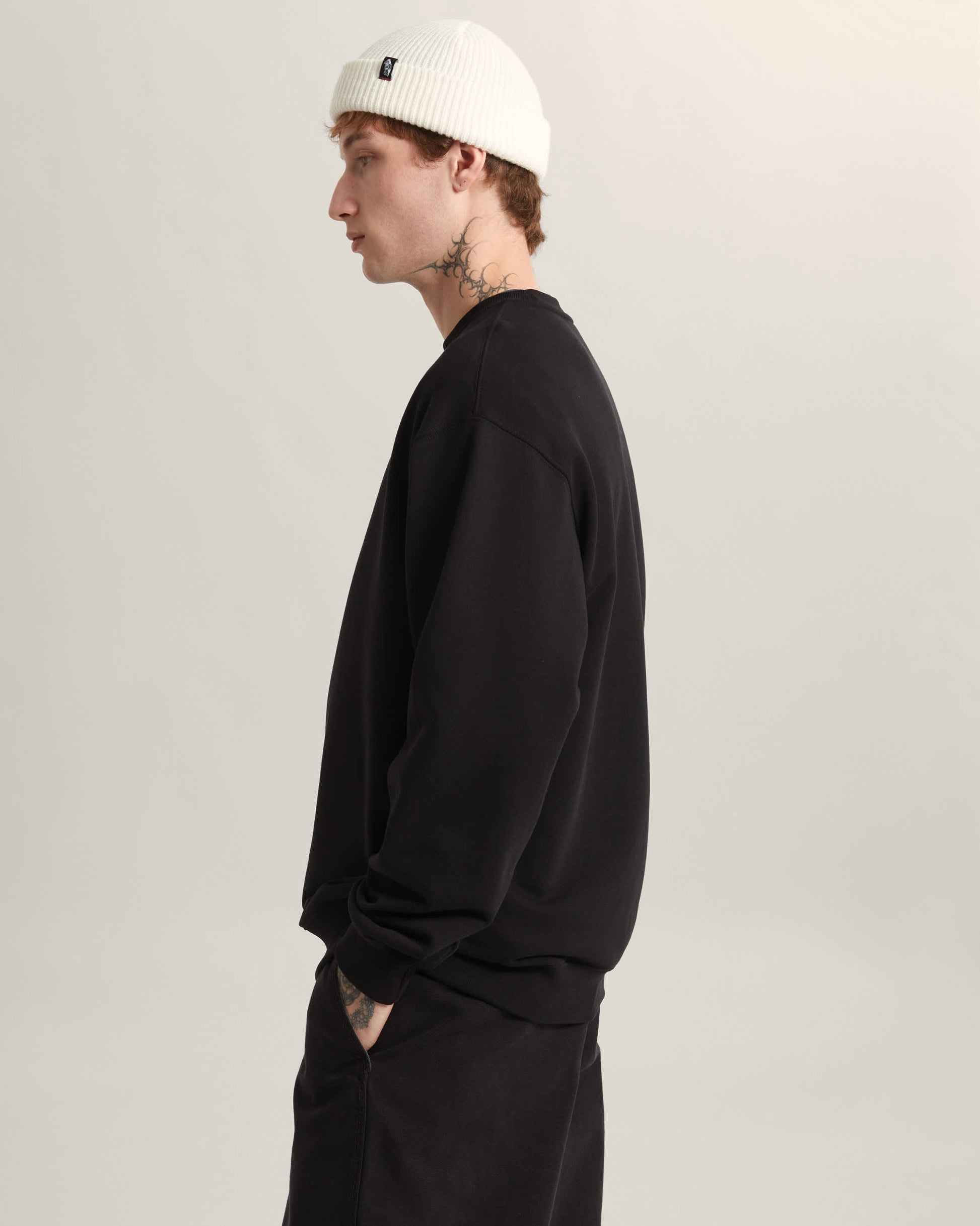 Vans Felpa Salton Loose FT Crew Nero