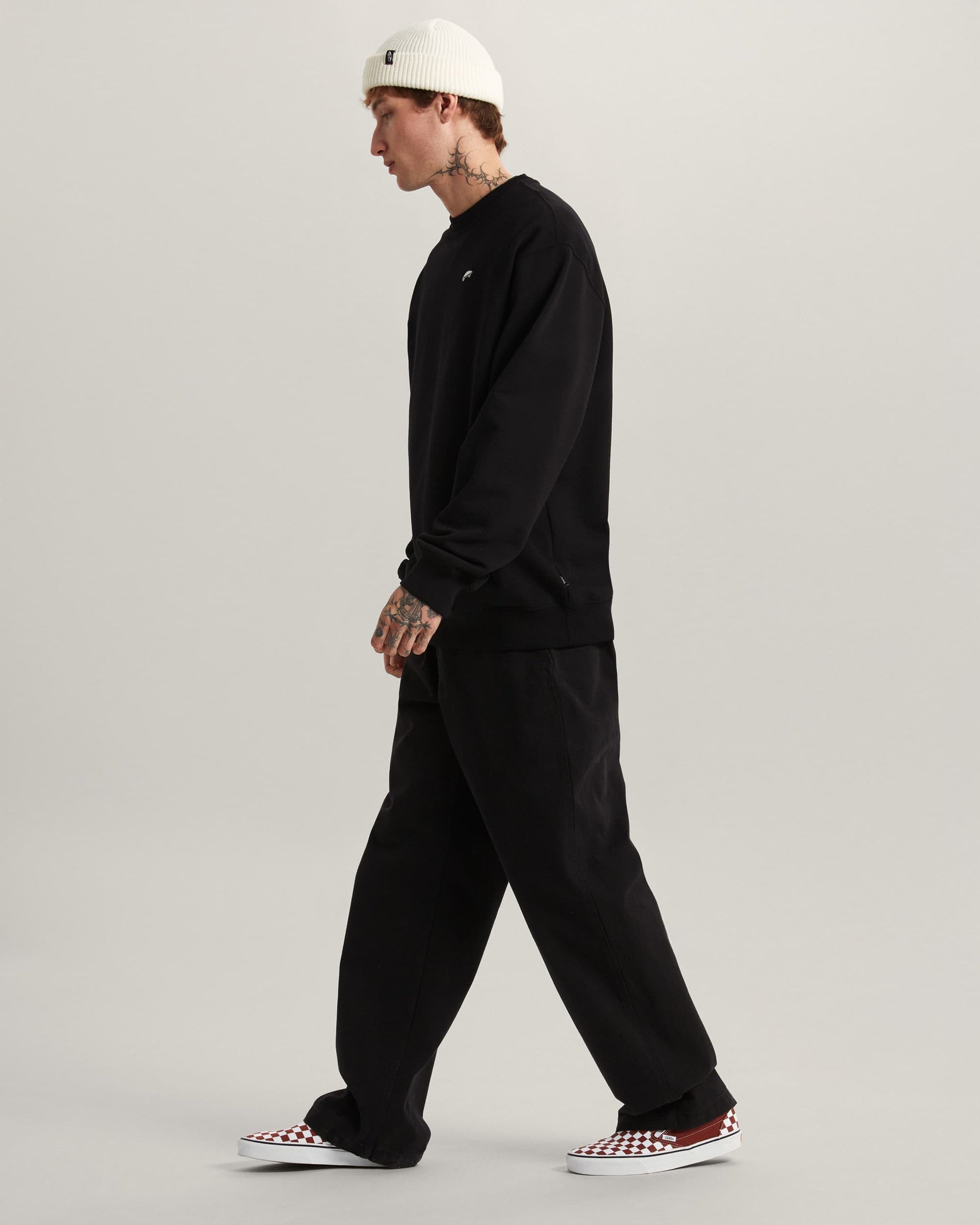 Vans Felpa Salton Loose FT Crew Nero