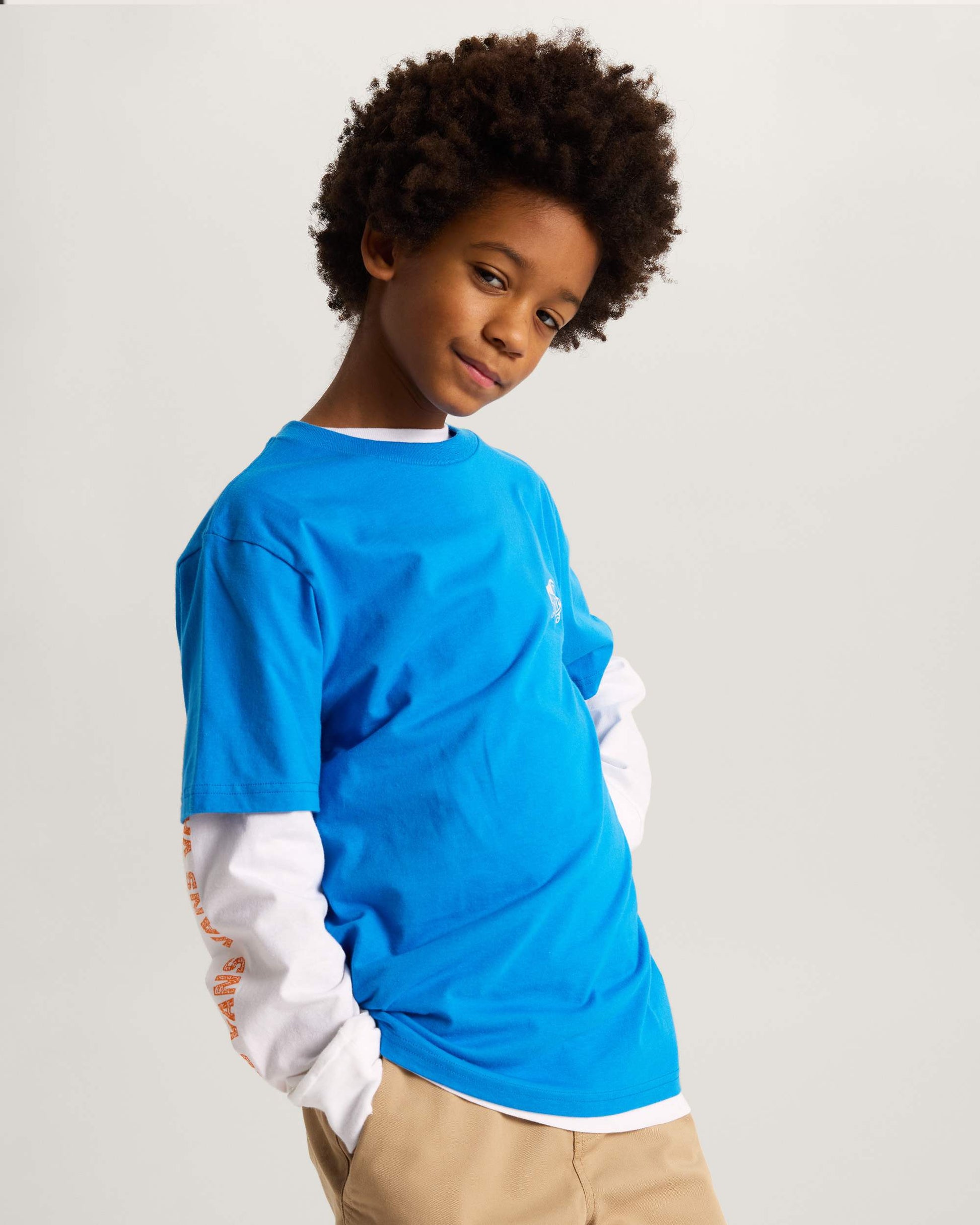 Vans T-Shirt Double Standard Blu