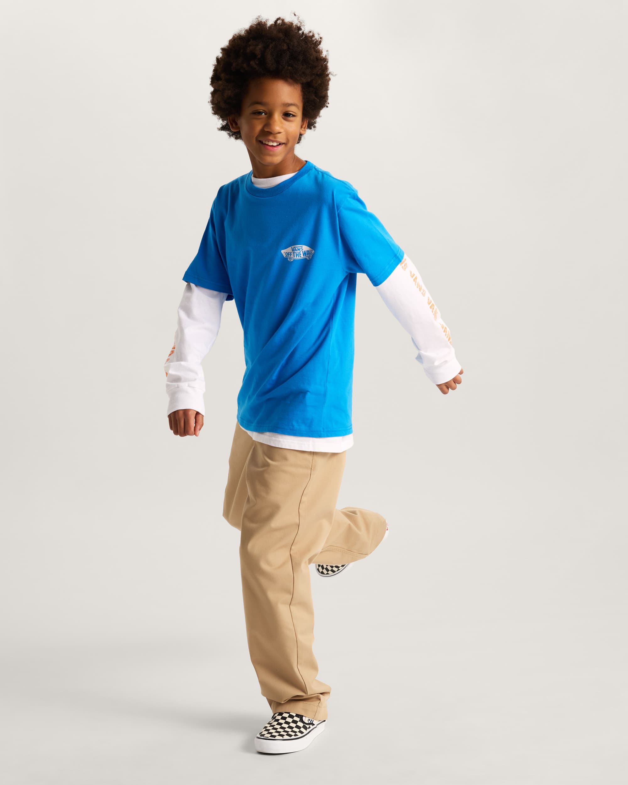 Vans T-Shirt Double Standard Blu