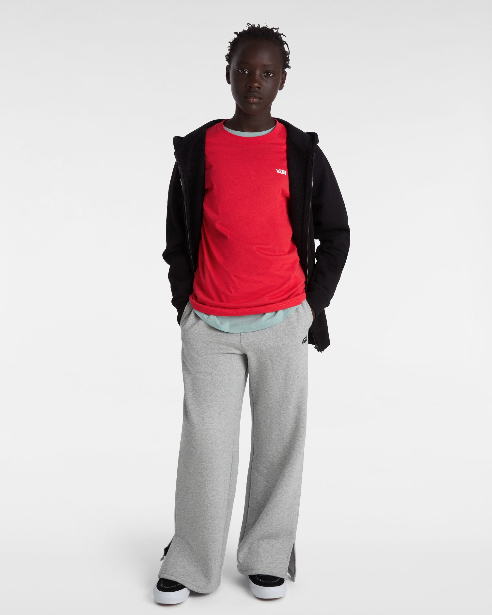 Vans T-shirt Left Chest Logo Rosso