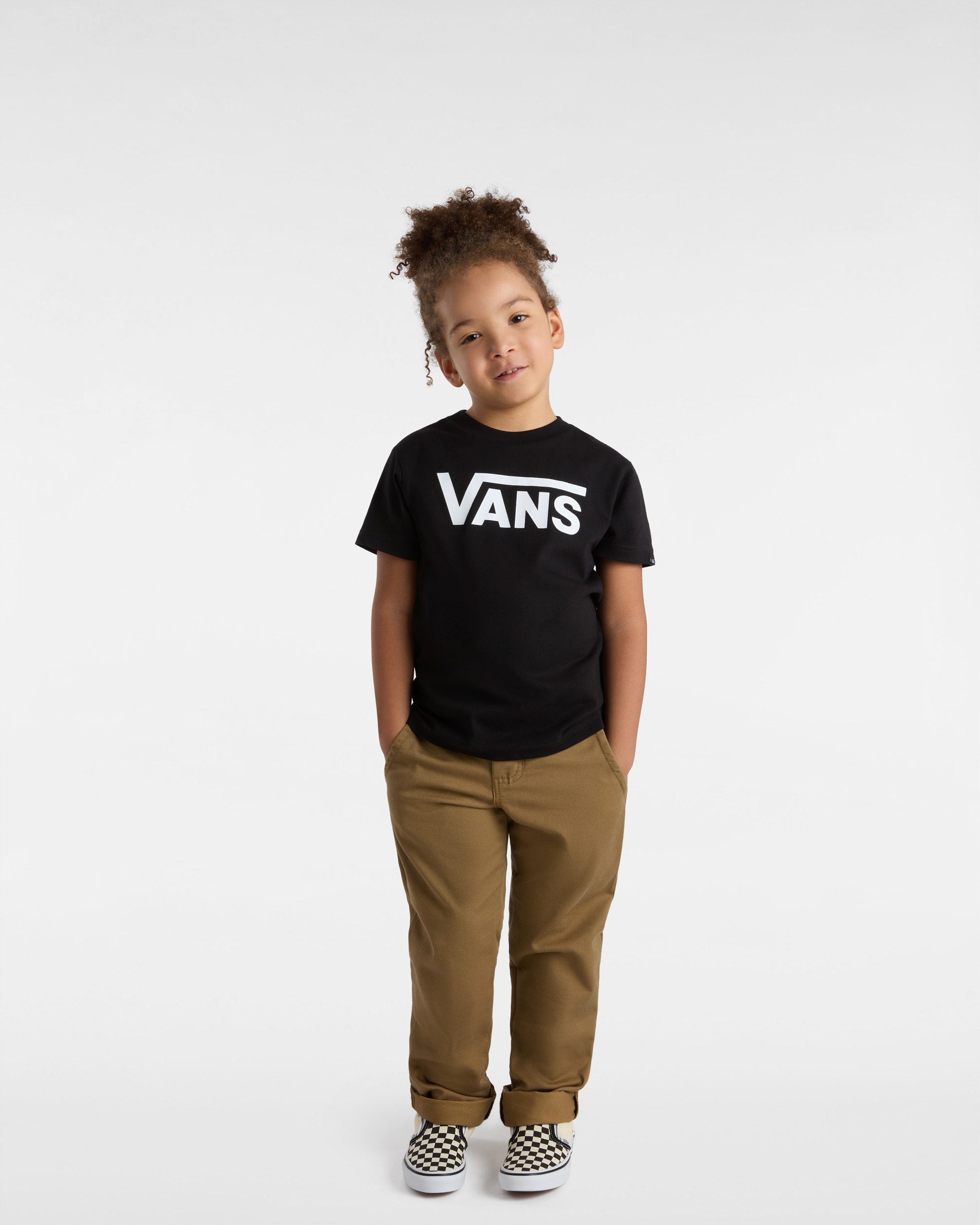 Vans T-shirt Left Chest Logo Bianco