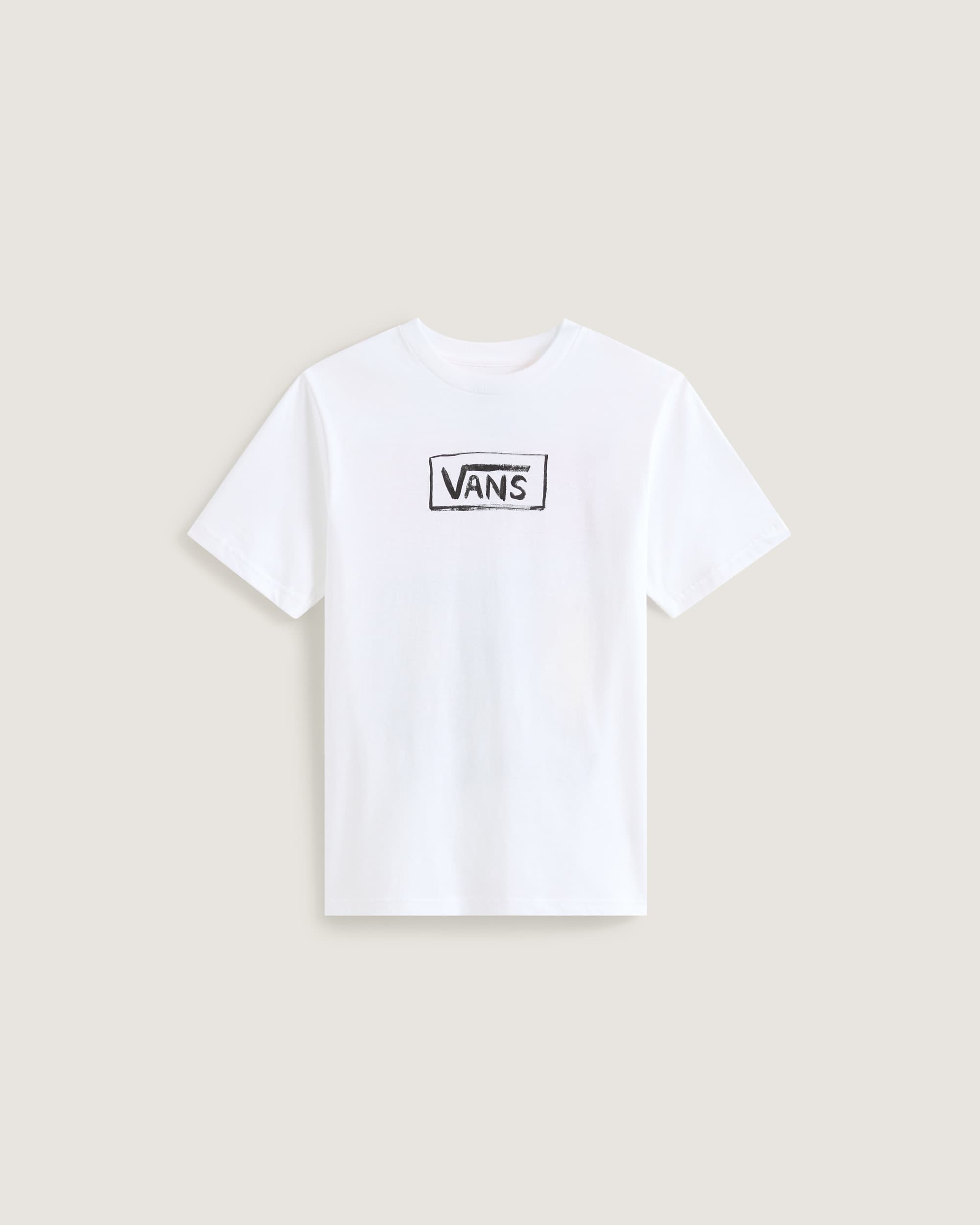 Vans T-Shirt On Canvas Bianco