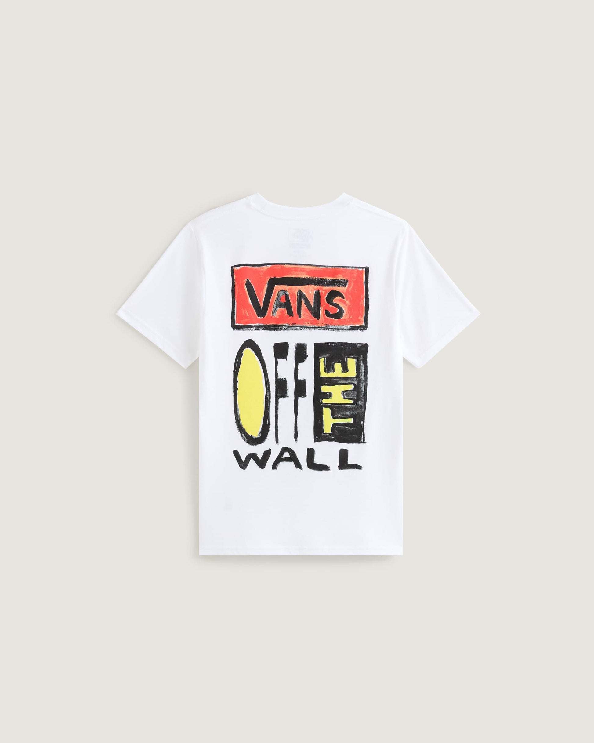 Vans T-Shirt On Canvas Bianco