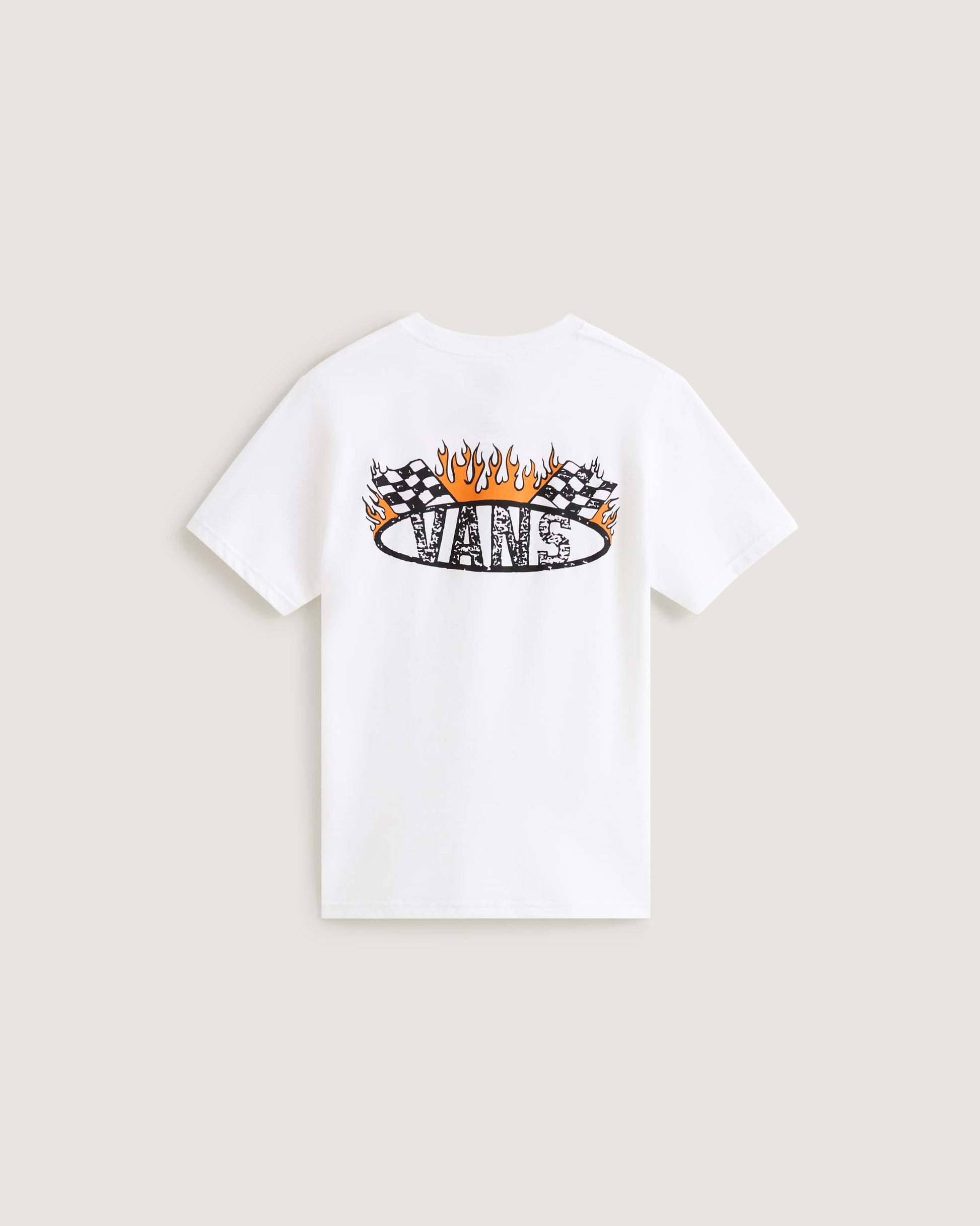 Vans T-Shirt Racing Flames Bianco