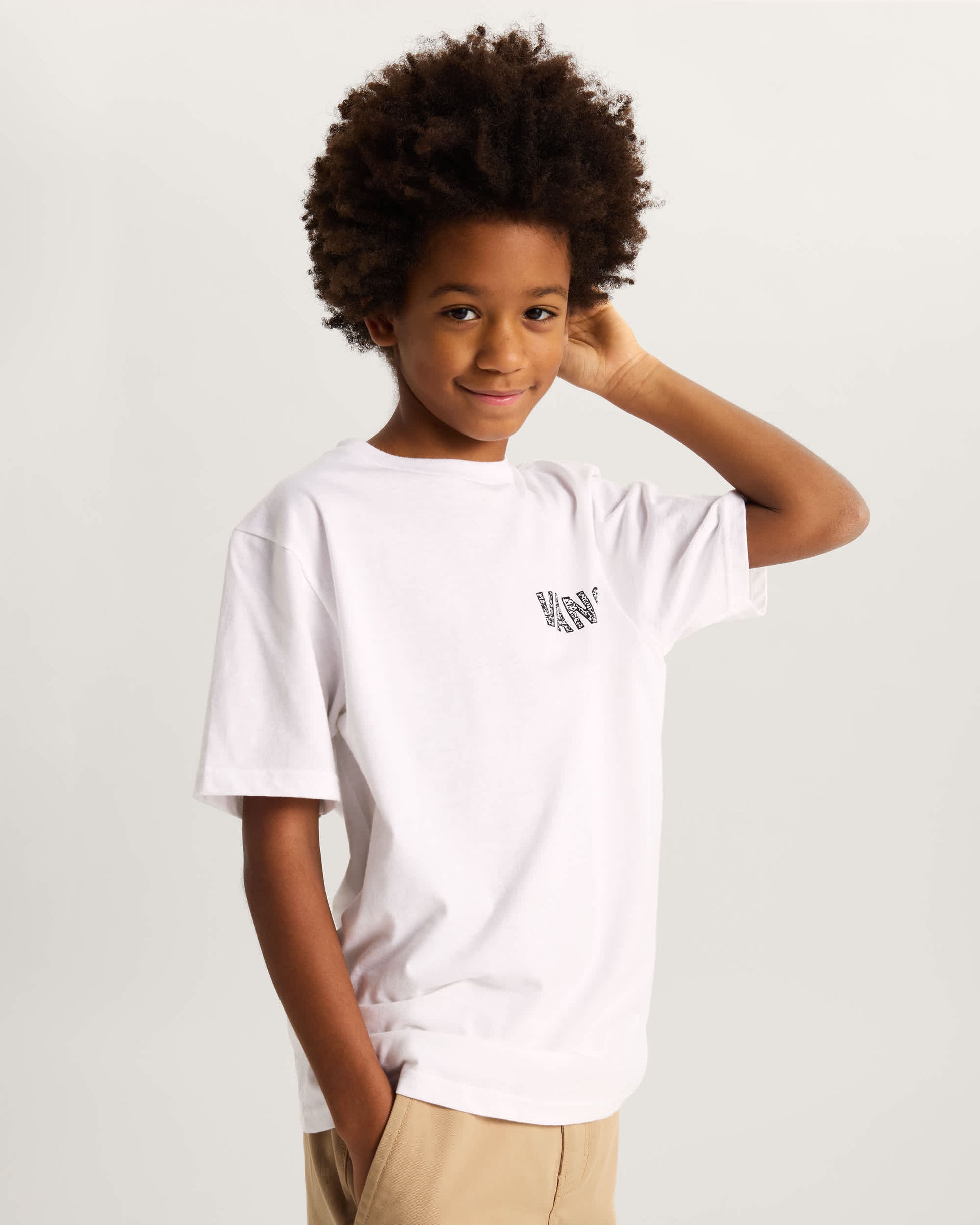 Vans T-Shirt Racing Flames Bianco