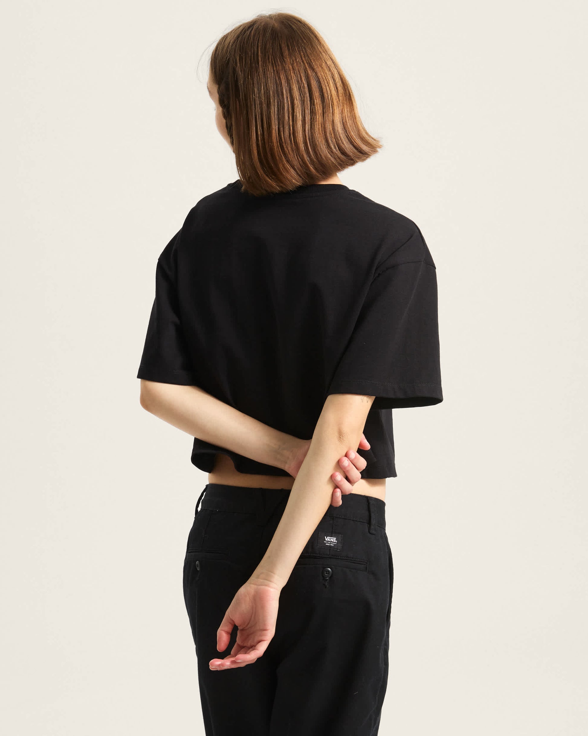Vans T-Shirt Salton Crop Nero