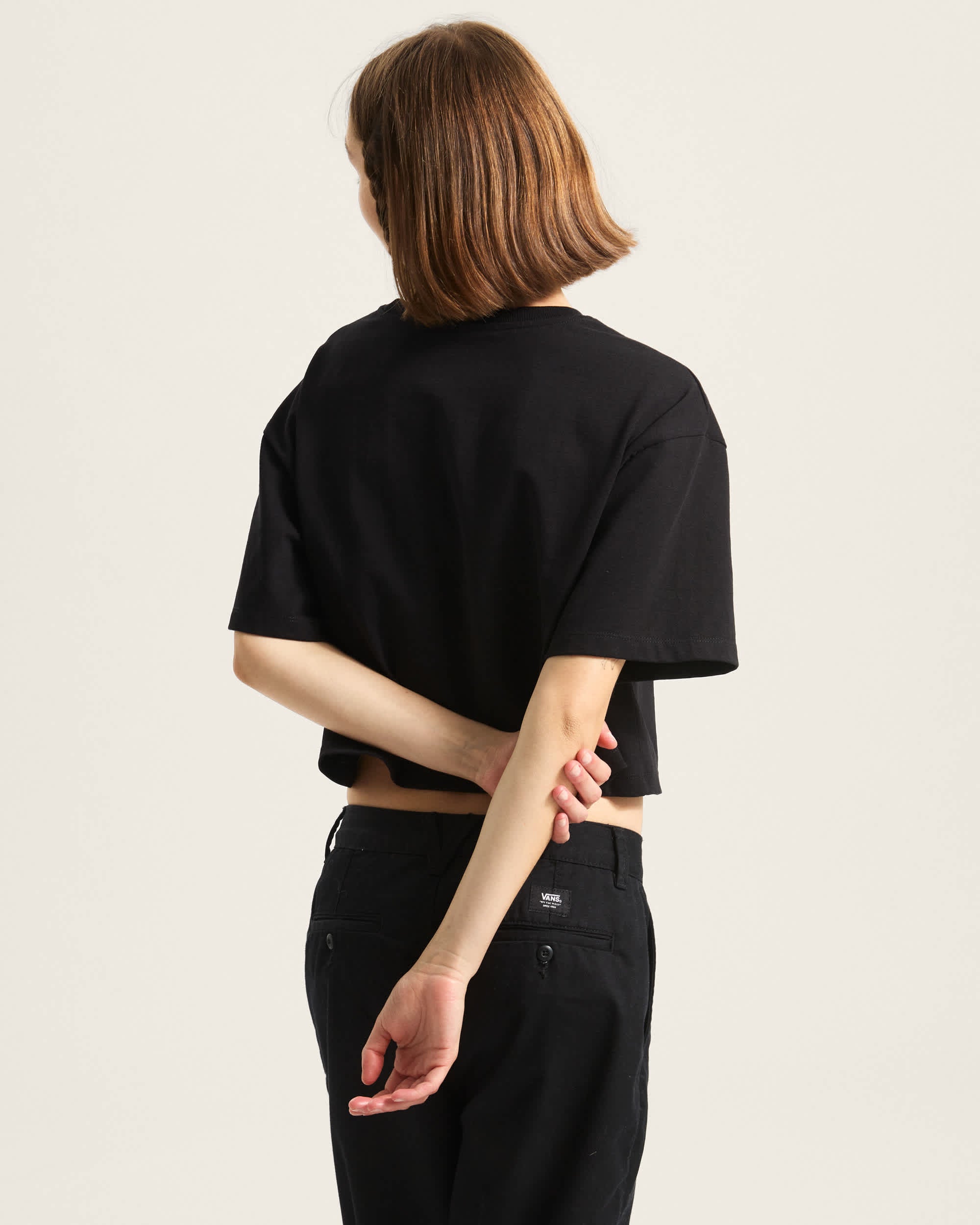 Vans T-Shirt Salton Crop Nero