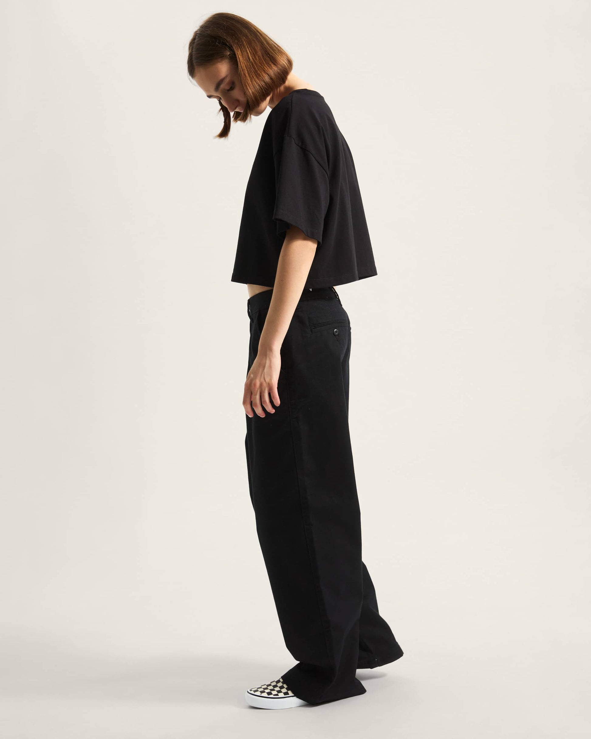 Vans T-Shirt Salton Crop Nero