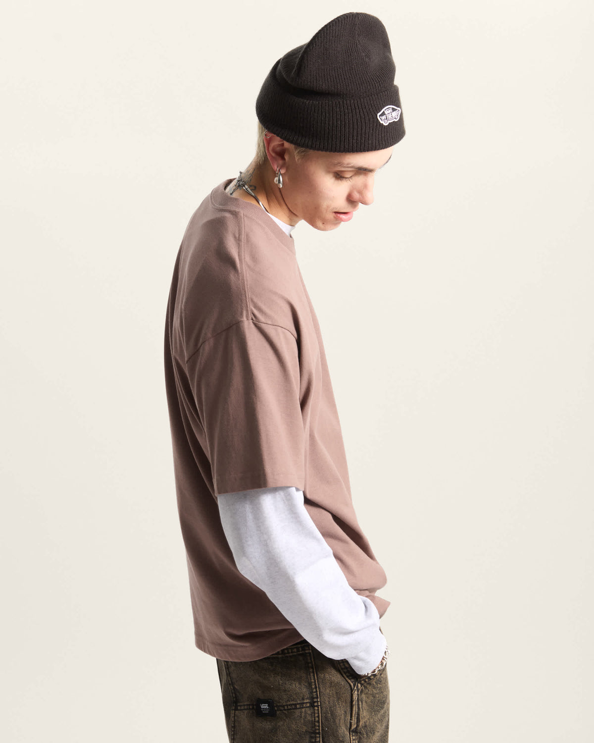 Vans T-Shirt Salton Loose Beige