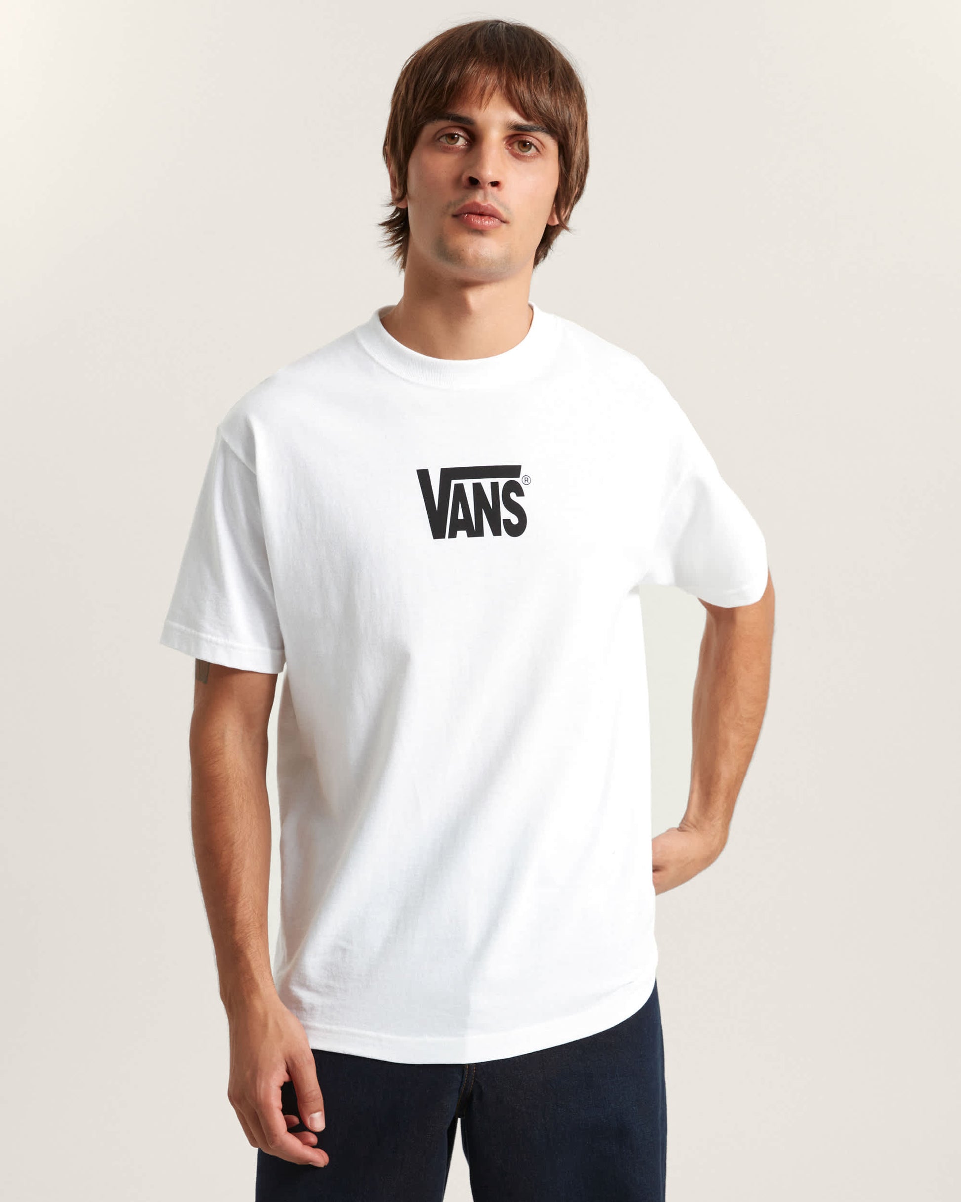 Vans T-Shirt Stretch Logo Bianco