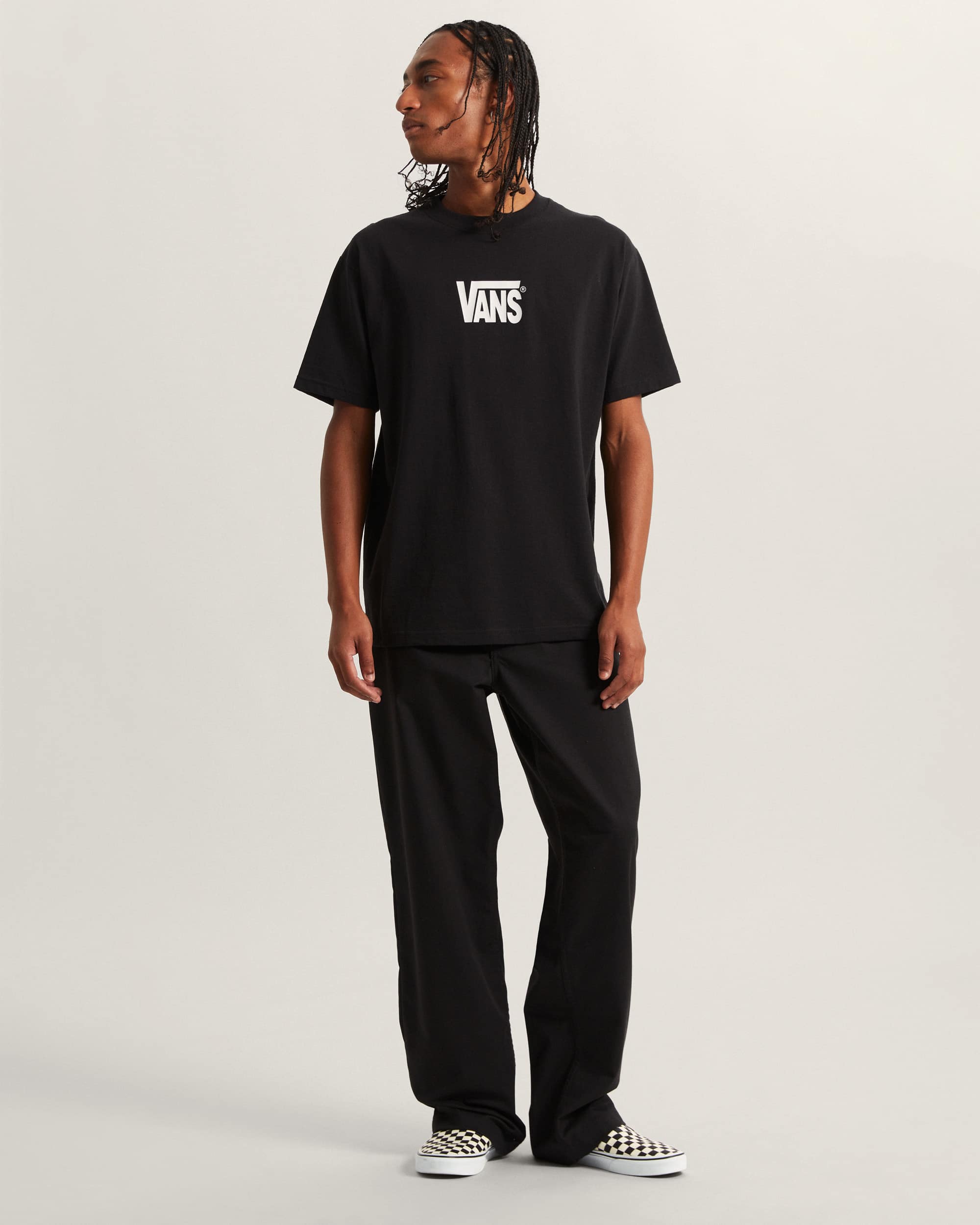 Vans T-Shirt Stretch Logo Bianco