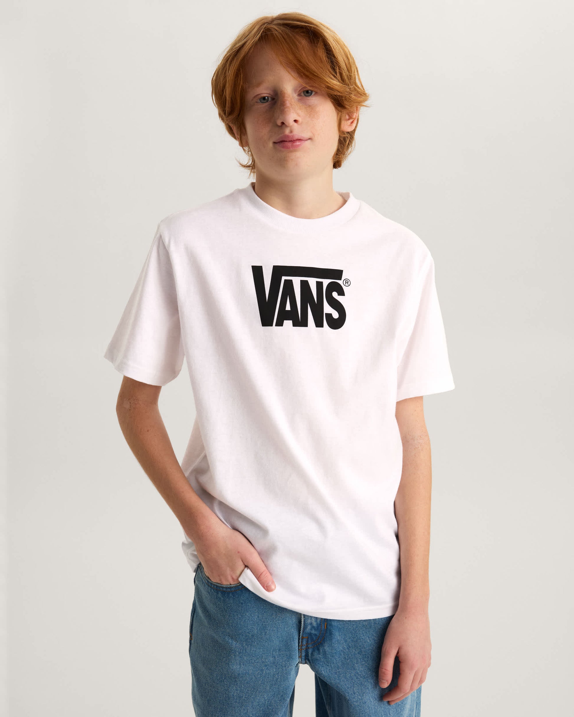 Vans T-Shirt Stretch Logo Bianco