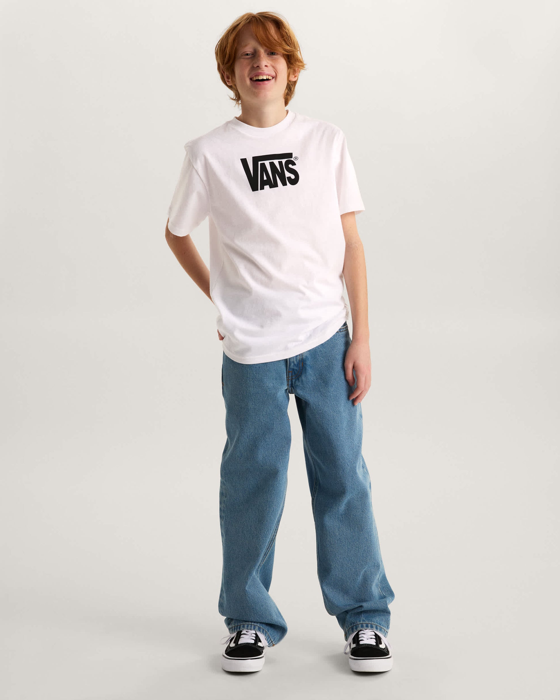 Vans T-Shirt Stretch Logo Bianco