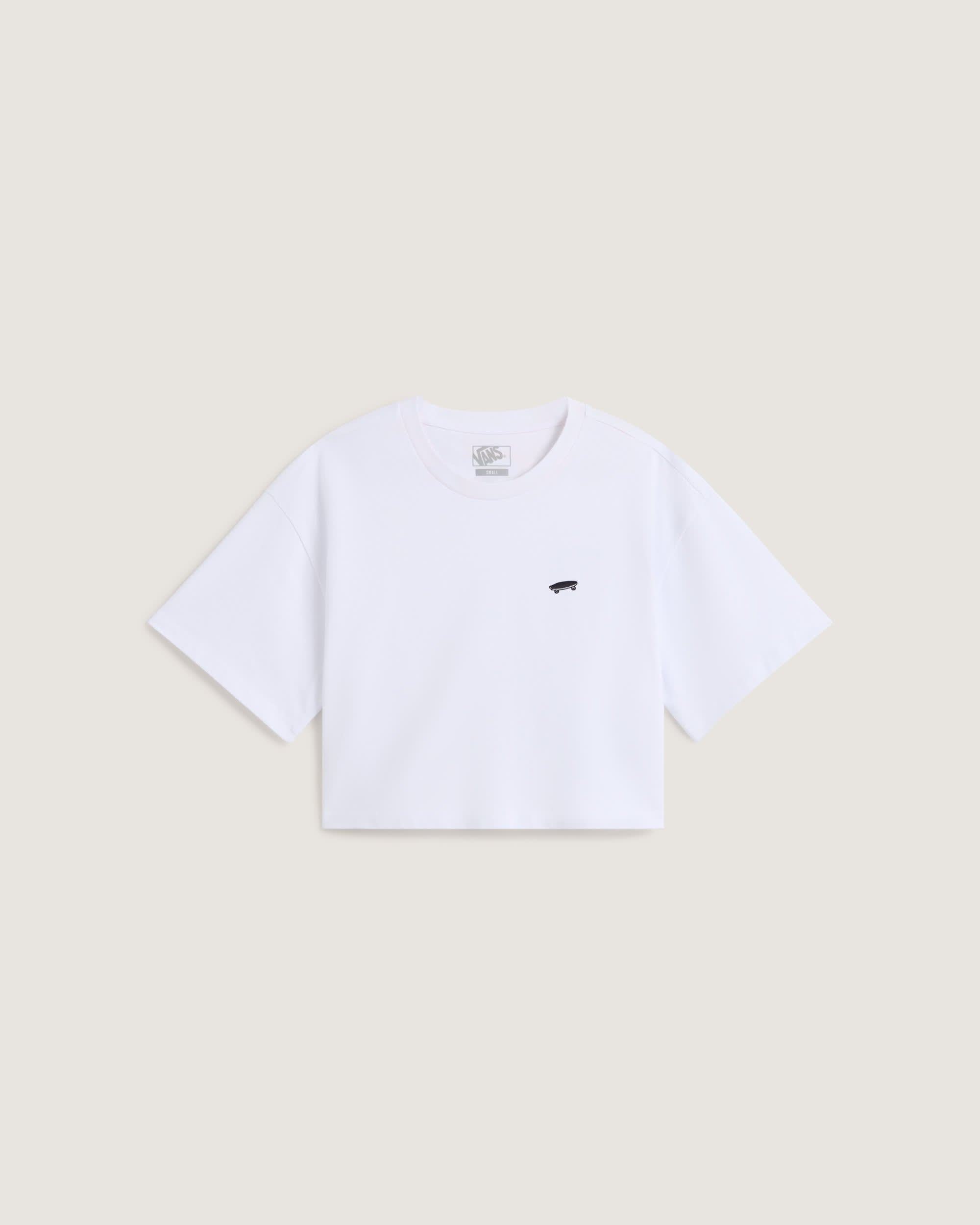 Vans T-Shirt W Salton Relax Crop Bianco