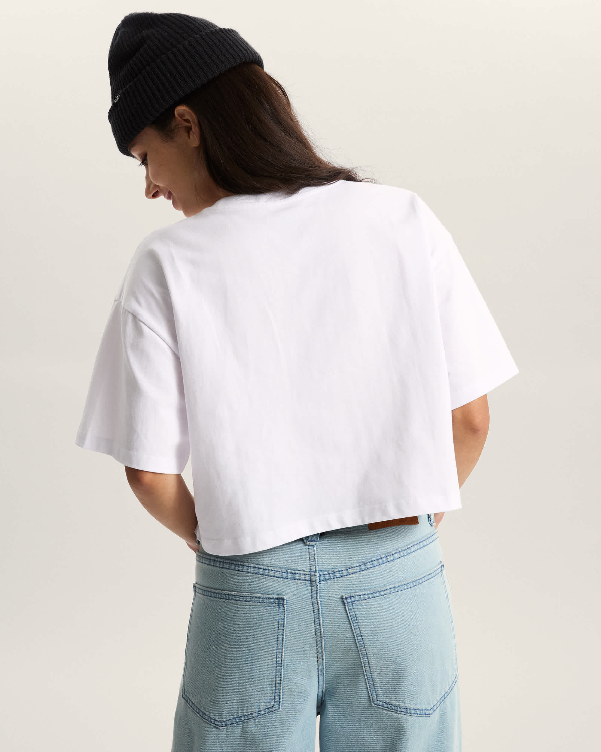 Vans T-Shirt W Salton Relax Crop Bianco
