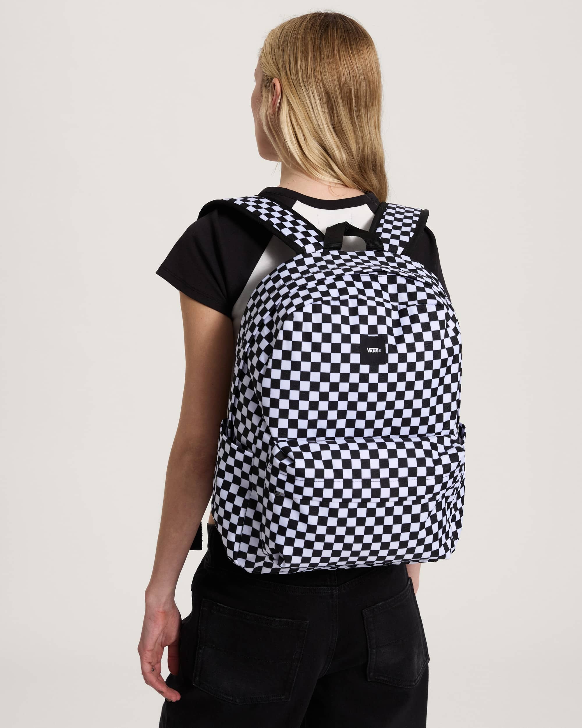 Zaino Old Skool Checkerboard - Nero/Bianco